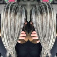 Ash Blonde Hair Dye, Icy Blonde Highlights, Glamorous Hairstyles, Balayage Straight Hair, Blonde Lob, Dark Blonde Hair Color, Hair Highlights And Lowlights, Beautiful Gray Hair