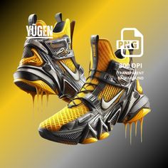 Sporty Custom Sneakers With Graphic Print For Sports, Custom Sporty Sneakers With Graphic Print For Sports, Custom Sneakers With Graphic Print For Sports, Urban Custom Sneakers With Graphic Print For Sports, Shoes Png, Modern Shoes, Yellow Shoes, Nice Shoes, Baskets