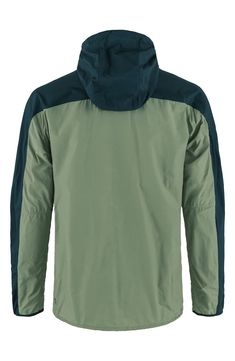 Perfect for day outings and light trekking, this lightweight, packable jacket blocks out cold winds while effectively letting out moisture. 29" length (size Medium) Front zip closure Drawstring hood Elastic cuffs Front zip pockets Drawstring hem Wind-resistant; quick-drying 54% polyamide, 46% cotton Machine wash, line dry Imported Men's Clothing Green Midweight Nylon Outerwear, Recycled Polyester Windbreaker With Adjustable Hood For Outdoor Activities, Hooded Recycled Polyester Outerwear For Hiking, Recycled Polyester Windbreaker With Pockets For Hiking, Recycled Polyester Windbreaker For Hiking, Nylon Long Sleeve Outerwear For Camping, Windproof Recycled Polyester Outerwear For Outdoor Activities, Windproof Recycled Polyester Outerwear For Outdoor, Recycled Polyester Windproof Outerwear For Outdoor Activities