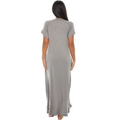 This full length, short sleeve nightgown sleepshirt features a classic henley neckline with buttons and a full length kaftan style hem. Great as casual sleepwear or as a nursing breastfeeding nightgown. Lightweight, comfortable, good quality fabric and sewing. Made to last, not made to throw away after a few uses. Casual Sleepwear, Kaftan Style, Steel Grey, Sleep Shirt, Pajama Top, Night Shirt, Knitting Women, Knit Shorts, Night Gown