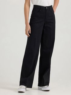 Women's Legendary Trouser Jean | Women's Jeans | Lee® High Waist Wide Leg Pants For Work, Full Length Cotton Wide Leg Pants, Versatile Jeans For Workwear, Versatile Wide Leg Pants For Work, Cotton High-waisted Pants, Wide-leg Workwear Jeans, Wide-leg Jeans For Work, Teacher Wardrobe, 23rd Birthday