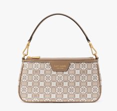 Cute Kate Spade Bags, Flower Monogram, Flower Handbag, Purse Essentials, Kate Spade Shoulder Bag, Plush Bags, Girly Bags, Stylish Handbags, Monogram Bag