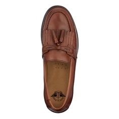 It’s no wonder these loafers are one of Dockers best sellers with their soft, genuine leather uppers and timeless design. These dress casual shoes are the perfect balance of style and comfort with a memory foam insole and flexible, durable outsole combined with leather sock linings, detail stitching, and classic tassel accent. A true staple in men’s fashion, these loafers are easy to pair with any outfit from dress slacks to jeans. Size Tip: Size down a 1/2 size from your normal size. Business Casual Tassel Loafers With Rubber Sole, Casual Slip-on Tassel Loafers For Business, Fall Tassel Loafers With Leather Footbed, Fall Slip-on Tassel Loafers With Leather Footbed, Fall Leather Footbed Tassel Loafers, Casual Tassel Loafers For Work, Casual Tassel Loafers Slip-on For Work, Casual Slip-on Tassel Loafers For Work, Business Casual Tassel Loafers With Leather Footbed