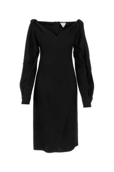 Black viscose dress Gender: WomenMaterial: EXTERIOR: 100% VISCOSEColor: BlackMade in: ITProduct ID: 750275V35B0 1000*Import tax/duty will be calculated at checkout (If applicable) Bottega Veneta Dress, Viscose Dress, Cowl Neck Dress, Luxury Handbags, Bottega Veneta, Cowl Neck, Breathable Fabric, Knee Length, Cocktail Dress