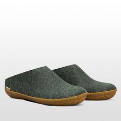 Casual Wool Slip-on Slippers, Casual Wool Slippers With Rubber Sole, Casual Wool Slippers For Winter, Winter Wool Slippers With Cushioned Footbed, Wool Slippers With Cushioned Footbed For Winter, Comfortable Wool Slip-on Slippers, Winter Wool Slip-on Slippers, Comfortable Wool Slippers For Indoor Use, Cozy Wool Slippers For Winter