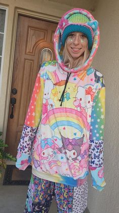 Blanket hoodie Fleece. Soft and fuzzy Size medium lrg Arm holes are tight at the hand. Better a oversized medium  No pockets. Can add pockets for 10 Bizarre Fashion, Expensive Stuff, Roleplay Ideas, Soft Kidcore, Clothing Reference, Kawaii Clothing, Harajuku Outfits, Rave Fashion, Blanket Hoodie