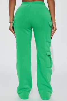 Available In White, Grey, Green, And Black. Wide Leg Pant Elastic Waistband Drawstring High Waist Cargo Pockets 100% Polyester Imported | Lorene Fleece Lounge Pant in Green size Small by Fashion Nova Black Wide Leg Pant, Wide Leg Pant, Jeans Jumpsuit, Grey Green, Green And Black, Matching Dresses, Lounge Pants, Green Fashion, Dresses For Sale