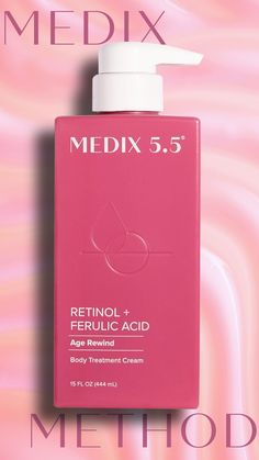 Vitamin A (Retinol) is considered to be the #1 Dermatologist recommended anti aging skin care ingredient. It is known to diminish the look of deep wrinkles, sagging skin, fine lines, crepey skin, & sun damage while boosting collagen production to help with firming. Medix 5.5 Retinol Body Lotion Age Rewind Moisturizer Cream is the perfect combination of anti aging ingredients with natural-antioxidants to help you promote more radiant skin and a more youthful look. Shop Now! Retinol Body Lotion, Natural Antioxidants, Exfoliating Body Wash, Age Rewind, Crepey Skin, Supple Skin, Retinol Cream, Anti Aging Ingredients, Best Moisturizer