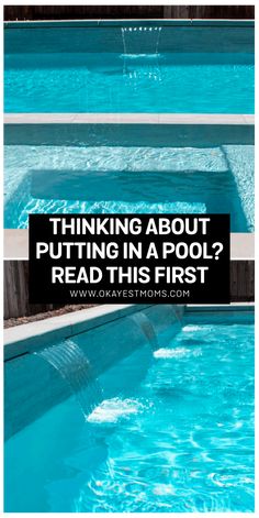 Heather from Okayest Moms shares her experience of putting in a backyard swimming pool using an owner builder process. Click to see pool design ideas, and pool colors for an in ground gunite pool. Pool Business Ideas, Pool Installation Inground, In Ground Pool Designs, In Ground Swimming Pool Ideas, Gunite Pool Colors, Pool Colors Inground Gunite, In Ground Pools Backyard Ideas, In Ground Pools Backyard, Pool Fun Ideas