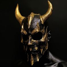 Scary Devil Black and Gold Mask Gift for Friend Gift for Father Party in Mask Venice Carnival Halloween Party Mask for Him Funny Mask Her - Etsy Gold Devil Mask, Gold Costume Masks For Halloween, Gold Masquerade Mask For Carnival Cosplay, Black Masks For Halloween Gift, Black Halloween Masks As Gifts, Gothic Gold Masks And Prosthetics For Costume, Fantasy Halloween Masks For Gift, Fantasy Gold Masks And Prosthetics For Halloween, Fantasy Halloween Masks As Gifts