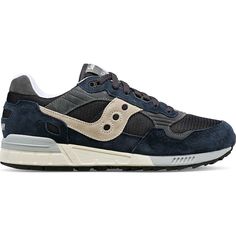 Performance was in mind when this shoe debuted in our running line in the 80s, but now it’s all about looks and comfort. The Shadow 5000 has both of tho Retro High-top Running Shoes With Cushioned Footbed, Saucony Sneakers, Mens Tennis Shoes, Saucony Shoes, Navy Grey, Sneaker Games, Iconic Style, The Shadow, Menswear Inspired