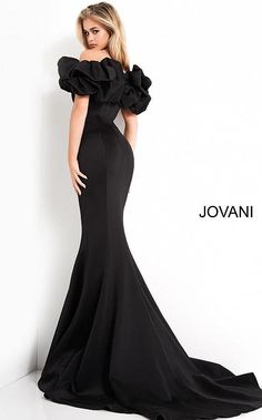 Scuba Gown, Evening Wear Dresses, Figure Flattering Dresses, Mermaid Evening Dress, Jovani Dresses, Floor Length Gown, Mermaid Evening Dresses, Mermaid Skirt, Black Tie Event