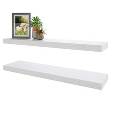 PRICES MAY VARY. 【WIDE SHELF BOARDS】The Bameos White Wall Shelf will maximize space without taking up any square feet - each board measures 31.5” L x 7.7” W x 1.5” H. Reduce clutter and highlight decor in a compact space - giving the illusion of more space in your studio apartment, dorm room or small living area and so on. 【GREAT FOR ANY ROOM】Our wood floating shelves are made of MDF with a frosted surface texture for a mordern feel that blends perfectly into a variety of different scenes. Havin Floating Shelves White, Hanging Wall Shelves, Tv Wall Shelves, Shelves Decoration, Wide Shelf, Kitchen Floating Shelves, White Wall Shelves, Decoration For Bedroom, Apartment Dorm