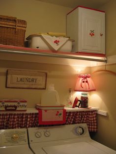 the laundry room is clean and ready for us to use