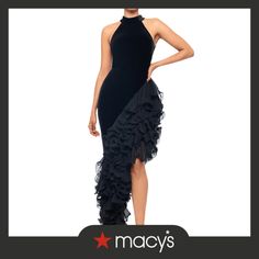 in stock Chic Fitted Ruffle Evening Dress, Chic Fitted Ruffle Dress For Evening, Elegant Ruffle Evening Dress, Elegant Evening Ruffle Dress, Fitted Evening Dress With Ruffled Skirt, Glamorous Fitted Ruffle Dress For Evening, Glamorous Ruffled Maxi Dress For Cocktail, Glamorous Evening Ruffle Dress With Ruffled Skirt, Chic Evening Ruffle Dress With Ruffled Skirt