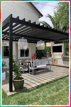 Looking to enhance your outdoor space? Check out these 7 useful ideas for a pergola attached to house in our ultimate guide. From design tips to DIY instructions, this pin has everything you need to create the perfect outdoor oasis. Don't miss out on these inspiring ideas for your pergola project! Useful Ideas, Modern Pergola, Pergola Attached To House, Stylish Art, Backyard Retreat