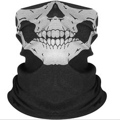 Skull Mask Halloween Gator Made From 100% Super Soft Microfiber Polyester That Is Breathable, Very Stretchy And Fits Most Head Sizes To Keep You Comfy No Matter What You Are Doing. The Seamless Face Mask Sizewidth 9.84inchlength 19.68inch,The Material Have Good Elasticity. Skeleton Mask, Multi Masking, Skull Face Mask, Scary Mask, Half Mask, Bandana Headband, Skull Mask, Mask Halloween, Kawaii Dress