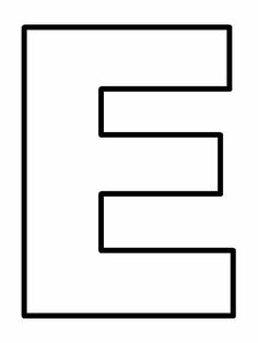 the letter e is made up of black and white lines, which are drawn in different directions