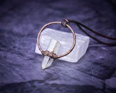 For other necklaces & pendants please visit "NECKLACES" section here: https://www.etsy.com/shop/ForesticaPL?section_id=30774232 🌿 DETAILS 🌿  - Quartz crystal necklace (made to order) - The size of the pendant will be ~ 4 cm long and ~3cm wide (1.6 in x 1.2 in) - On chosen length of natural brown leather cord  - The hook clasp is handmade of hammered copper - All quartz crystals used in jewelry are hand-extracted by me in the Strzegom area of Poland - Made with copper electroforming technique - Spiritual Electroformed Round Pendant Necklace, Mystical Pendant Necklace, Elven Aesthetic, Goblincore Jewelry, Copper Electroforming, Fairy Pendant, Jewelry Gothic, Witchy Jewelry, Quartz Crystal Necklace