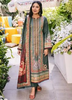 Asim Jofa Unstitched Basic Print Collection 2024 | Sanaullah Store Kids Nightwear, Printed Summer Dresses, Nightwear Women, Embroidered Neckline, Fabric Stores Online, Uk Fashion