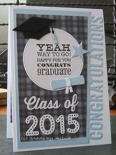 a graduation card with the words class of 2013 on it