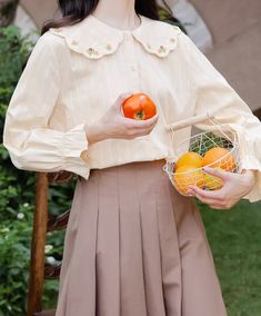 Button up shirt with a scalloped peter pan collar, embroidered flowers all around and long sleeve with elasticised cuffs. S: 14.5" across shoulders, 40.5" chest, 24.5" lengthM: 15" across shoulders, 42" chest, 24.5" lengthL: 15.5" across shoulders, 43.5" chest, 24.5" length Spring Blouse With Peter Pan Collar And Buttons, Spring Long Sleeve Blouse With Lace Collar, Spring Blouse With Lace Collar And Long Sleeves, Spring Cottagecore Blouse With Lace Collar, Spring Long Sleeve Blouse With Striped Collar, Spring Blouse With Striped Collar And Long Sleeves, Spring Blouse With Floral Embroidery And Ruffled Collar, Cream Peter Pan Collar Blouse For Spring, Spring Cream Blouse With Doll Collar