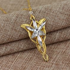 Elf Princess Evening Star Pendant Necklace Income Fashion Unisex Jewelry Accessories Anniversary Elven Princess, Twilight Stars, Angel Princess, Geek Fashion, Star Wars Figures, Star Pendant Necklace, Chains Necklaces, Unisex Jewelry, Star Pendant