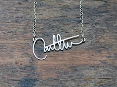 Brevity Personal Signature necklaces Francesca Eastwood, Handwriting Necklace, Custom Signature, Clean Sterling Silver, Calligraphy Name, Signature Necklace, Shay Mitchell, Signature Jewelry, Affordable Jewelry