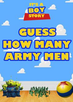 the toy story guess how many army men