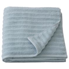 a blue towel folded on top of each other