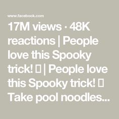 the text reads, 17m views 48k reactions people love this spooky trick i