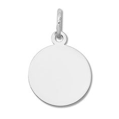 Personalize your favorite piece of jewelry that accepts charms with this stylish engravable round disc charm from the Jared Push Lock collection, fashioned in lustrous 14K white gold. White Gold Round Charms For Gifts, Round White Gold Charms For Gifts, White Gold Charms For Gifts, Engravable White Gold Jewelry, White Gold Disc Jewelry With Engraving Option, Silver Engraved Round Pendant Charms, Engraved Sterling Silver Round Pendant Charms, Classic White Gold Charms In Sterling Silver, Classic White Gold Sterling Silver Charms