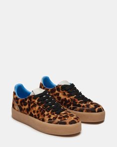 TUX Leopard Low-Top Sneaker | Women's Sneakers – Steve Madden Kitten Heel Slingbacks, Shoes For Fall, Emotional Attachment, Tennis Shoes Outfit, Steve Madden Sneakers, Leopard Sneakers, Leopard Shoes, Top Sneakers Women, Popular Shoes