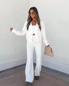 Our Ivory Sherpa Lounge Set is both comfortable and stylish! It's also available in Green! Perfect for any casual occasion! Free US shipping! Chic White Sets With Buttons, White Button-up Pants For Work, Elegant Solid Color Sets For Day Out, Chic Loungewear Cardigan With Button Closure, Chic Cardigan With Button Closure For Loungewear, Chic Loungewear Sets With Button-up, Classic Fall Sets In Solid Colors, Fall Loungewear Sets With Button-up, Fall Loungewear Button-up Sets