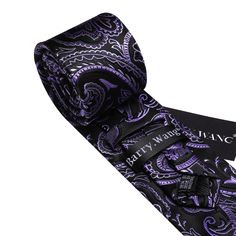 Brand: Barry Wang Material: 100% Silk What You Get: Same design Tie, Pocket Square & Cufflinks? Size: Necktie in 59" Length & 3.35" width at the tip, pocket square in 9"x 9"size Quality: Barry Wang Focus on Ties for Many Years, Good Quality Interlining Makes Our Ties Weighted and Elastic, Which are Easily Designed for A Perfect Knot.For More Quality Stylish Ties with Unbeatable Price, Please Click Our shop to Check More.With So Much Choice and Impeccable Quality, There's No Excuse Not to Have A Purple Suit And Tie Accessories For Groom, Necktie Pattern, Champagne Shirt, Burgundy Vest, Bow Tie Top, Purple Bow Tie, Blue Necktie, Burgundy Shirt, Purple Vests