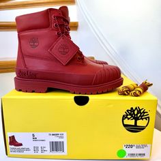 Brand New With Tags Attached. Timberland Heritage Classic X Beeline Nubuck Leather Red Boots Waterproof Rain Shoes Size Women’s 5 Msrp $220 + Tax , Price Is Firm. Thank You Bundle Multiple Items To Save Same Day Shipping Poshmark Level Ii Ambassador Shop More Closeouts At Kelsid.Com Red Timberland Boots Women, Red Waterproof Boots For Outdoor Fall, Red Waterproof Boots For Fall Outdoor Activities, Red Waterproof Boots For Fall Outdoor, Red Leather Waterproof Boots, Red Waterproof Winter Boots, Red Waterproof Boots For Fall, Red Insulated Winter Boots, Red Timberland Boots With Round Toe