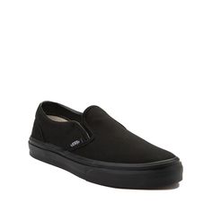 Vans Slip-On Skate Shoe - Little Kid - Black Monochrome | Journeys Casual Slip-resistant Skate Shoes For Streetwear, Urban Black Slip-on Sneakers With Vulcanized Sole, Urban Slip-on Canvas Shoes For Streetwear, Slip-resistant Slip-on Sneakers For Streetwear, Black Casual Slip-ons For Sports, Black Casual Sports Slip-ons, Casual Black Slip-ons For Sports, Classic Skate Shoes With Rubber Waffle Outsoles For Streetwear, Classic Vans Slip-on Sneakers