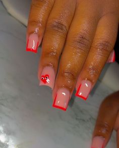 Brown Acrylic Nails, Brown Acrylic, Red Acrylic Nails, Diy Acrylic Nails, Colored Acrylic, Cute Acrylic Nail Designs