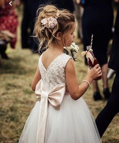 Pearls Crown, Blush Flower Girl Dresses, Ivory Flower Girl, Ivory Flower Girl Dresses, Wedding Flower Girl Dresses, Blush Flowers, Wedding Flower Girl, Capped Sleeves