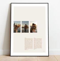 a couple kissing in front of a cityscape with the word love written on it