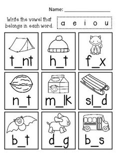 worksheet for beginning and ending sounds with pictures to be used in the alphabet