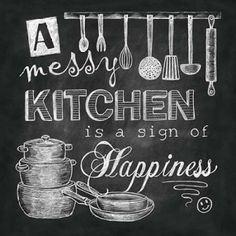 Kitchen Chalk IV Poster Print by Donna Knold-VARPDXKLD066 Image 1 Kitchen Blackboard, Quotes Kitchen, Kitchen Wall Quotes, Blackboard Art, Kitchen Chalkboard, Blackboard Wall, Chalk Wall, Chalkboard Lettering, Messy Kitchen