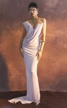 Women's Maticevski Resort 2025 Collection | Moda Operandi Rose Gold Clothes, Drape Gown, Resort 2025, Skirt Shapewear, Bridal Corset, Couture Gown, Iconic Dresses