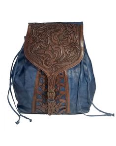 Kobler Leather Women's Tooled Backpack | Boot Barn Leather Flap Bag With Buckle Closure, Leather Bag With Buckle Closure And Flap, Leather Flap Backpack With Leather Backing, Leather Backpack With Buckle Closure, Leather Flap Backpack With Adjustable Strap, Leather Backpack With Flap And Adjustable Strap, Leather Backpack With Adjustable Strap And Flap, Leather Backpack With Buckle Closure For Everyday Use, Leather Travel Bag With Buckle Closure