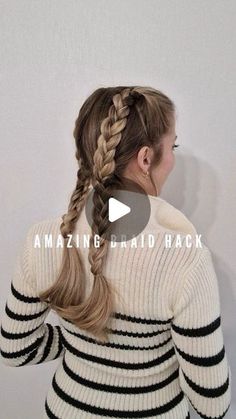 Poppy ✨️♏️ on Instagram: "Another amazing braid hack for you to try✨️Save it to try later!

.

.

#braidedhair #braidedhairstyles #coiffure #hair #hairstyle #hairstylevideo #hairstyletutorial #dutchbraid #braidhack #hairhack #braidtrends #hairstyle2024 #braids #braidinspo #hairidea #hairstyle #hairtutorials #dutchbraids #dutchbraidtutorial #braidstyles #tresses #tresse" Easy French Braid Hack, Braid Hack, Dutch Crown Braid Tutorial, Dutch Braid Crown Tutorial, Durch Braid Tutorial Step By Step, How To Use Horsehair Braid, Dutch Braid Tutorial, Cool Braids