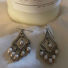 Beautiful Sterling Silver And Cultured Pearl Chandelier Earrings . Very Nice Graduation Excellent Condition Comes From A Pet And Smoke Free Environment Pearl Chandelier Earrings, Pearl Chandelier, Earrings Color, Chandelier Earrings, Silver 925, Jewelry Earrings, 925 Sterling Silver, Women Jewelry, Womens Sizes