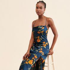 Gaia Midi Dress | Nuuly Rent Knot Maxi Dress, Midi Dress Winter, Clothing Rental, Floral Wrap Maxi Dress, Velvet Slip Dress, Floral High Low Dress, Eva Dress, Eliza Dress, Sisters Dress