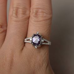 This is a gorgeous handmade creation. Its beauty is its simplicity & Elegance. The 6*8 mm cushion cut faceted lab alexandrite is crafted in solid sterling silver and with rhodium plated. All item is sent in a beautiful gift box If you have any idea of design your ring,pls contact me directly. You can realize more lovely stuff clicking the link https://www.etsy.com/shop/knightjewelry?refshopsection_shophome_leftnav Please leave the correct address and you phone number for delivering successfu Wedding Rings Cushion Cut, Wedding Rings Cushion, Cushion Cut Rings, Alexandrite Rings, Cushion Cut Wedding Rings, Wedding Ring Cushion, Cut Rings, Cushion Cut Ring, Alexandrite Ring