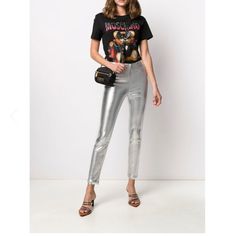 Rta Metallic Skinny Pants New With Tags Size 26 B33 #14 Trendy Tapered Leg Pants For Party, Glamorous Fitted Straight Leg Jeans, Chic Metallic Pants For Summer, Casual Metallic Stretch Pants, Spring Fitted Metallic Pants, Chic Metallic Jeans For Party, Chic Metallic Summer Pants, Glamorous Fitted Straight-leg Jeans, Chic Fitted Metallic Leather Pants