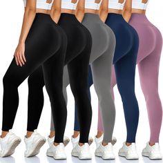 PRICES MAY VARY. 92% Polyester, 8% Spandex Imported BASIC BLACK LEGGING - Keep your off-duty style cool but comfortable and indulge in a pair of ultra-soft leggings. Featuring an elasticated fit and curve hugging shape, these simple leggings are completely staple. HIGH WAIST TUMMY CONTROL - A full-length legging with tummy control these pants give you a slim figure while staying in place better when running, jumping or exercising. SOFT FABRIC - You will love our leggings once you put them on and Christmas Lists, Workout Clothing, Athlete Workout, Cycling Workout, Leggings For Women, Yoga Workout, Plus Size Leggings, Soft Leggings, High Waisted Leggings